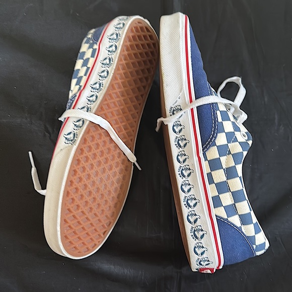 VANS Era BMX True Navy White Unisex US Men 8.5 US Women 10.0 Checkered Sneakers - Picture 12 of 16